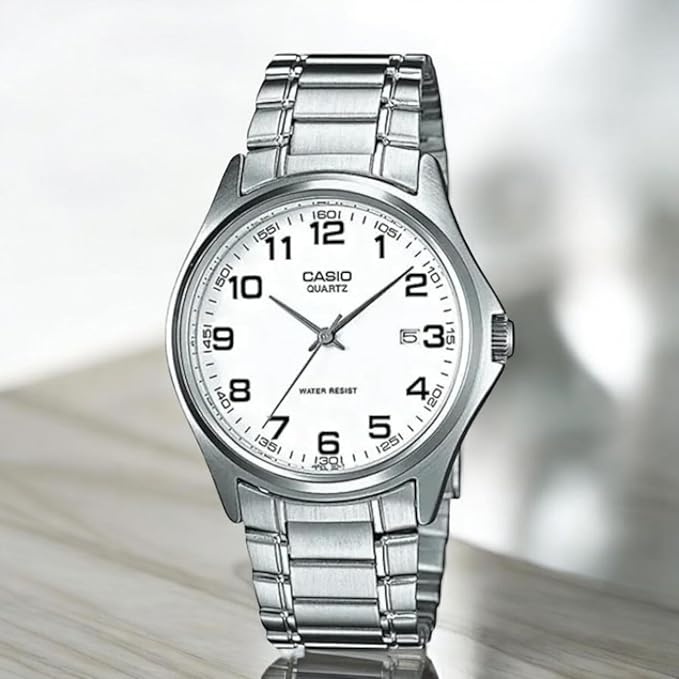 Men Analog Silver Dial Watch - MTP-1183A-7BDF