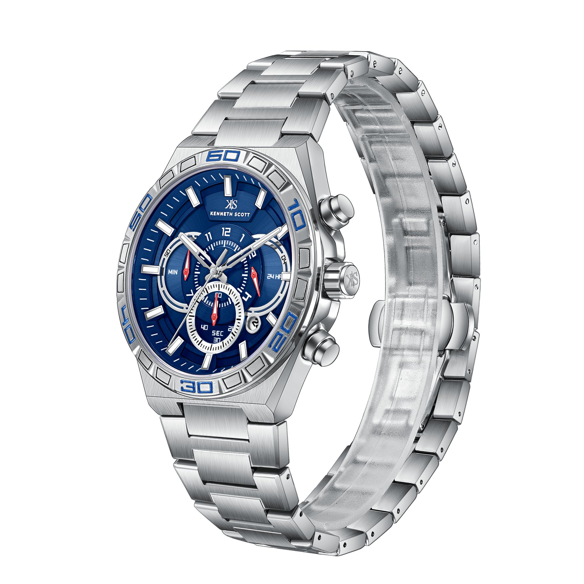 Men Chronograph  Blue  Dial Watch - K26101-SBSN
