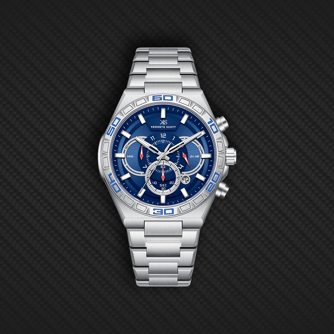 Men Chronograph  Blue  Dial Watch - K26101-SBSN