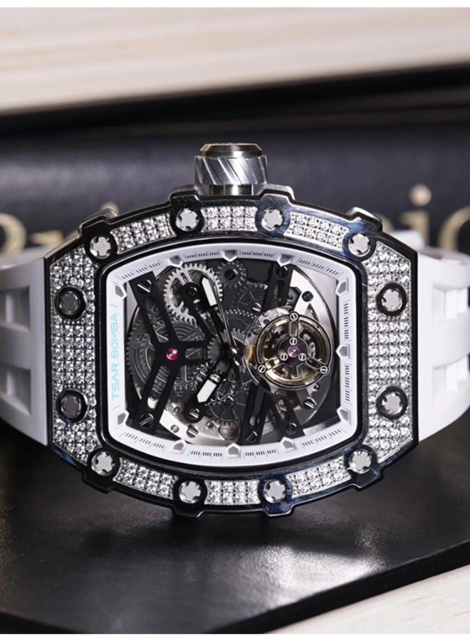 Men Automatic Black Dial Watch - TB8208D-05