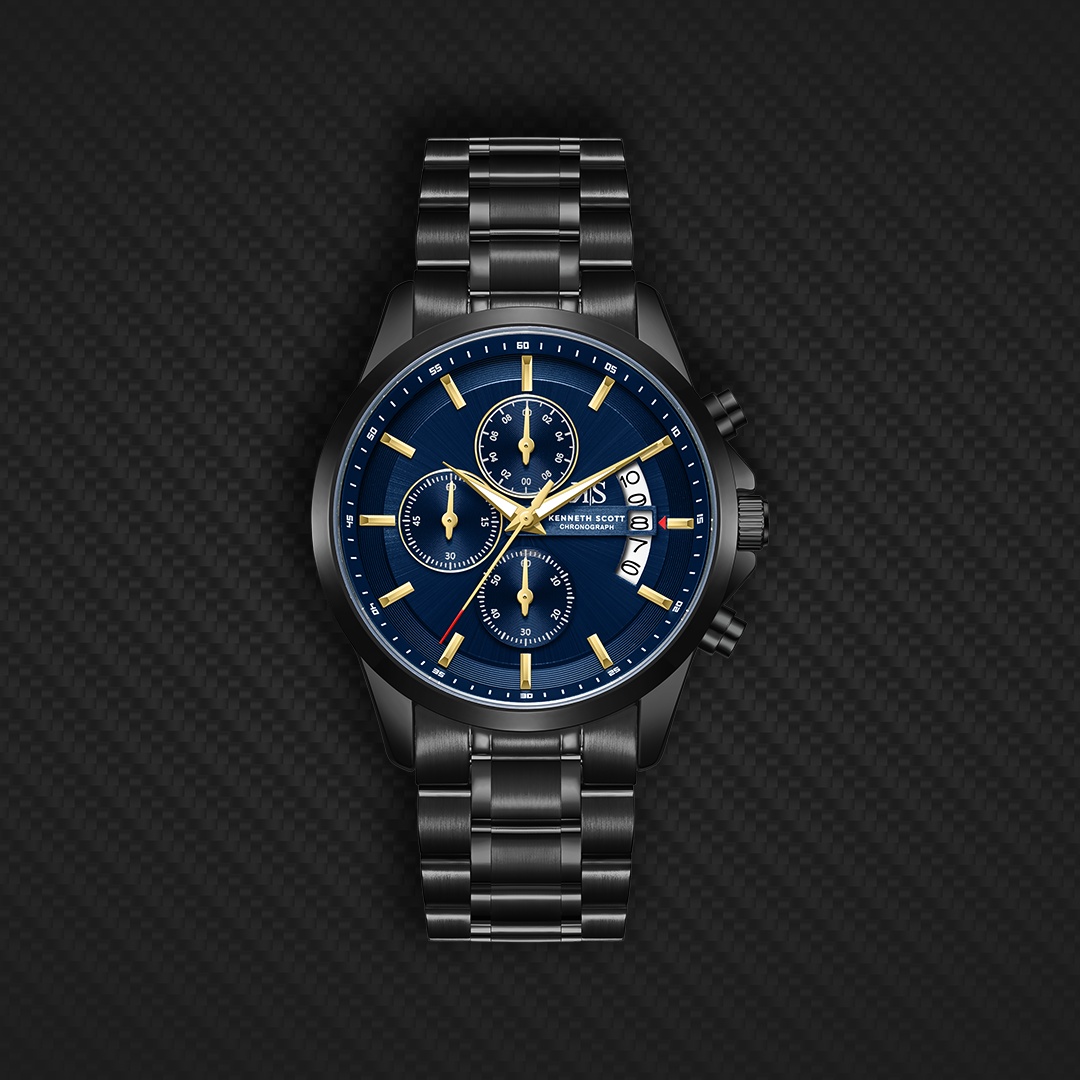 Men Chronograph  Blue  Dial Watch - K26106-BBBN