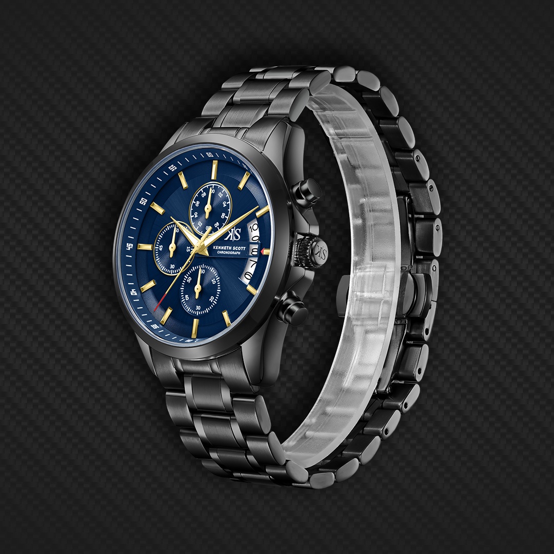 Men Chronograph  Blue  Dial Watch - K26106-BBBN