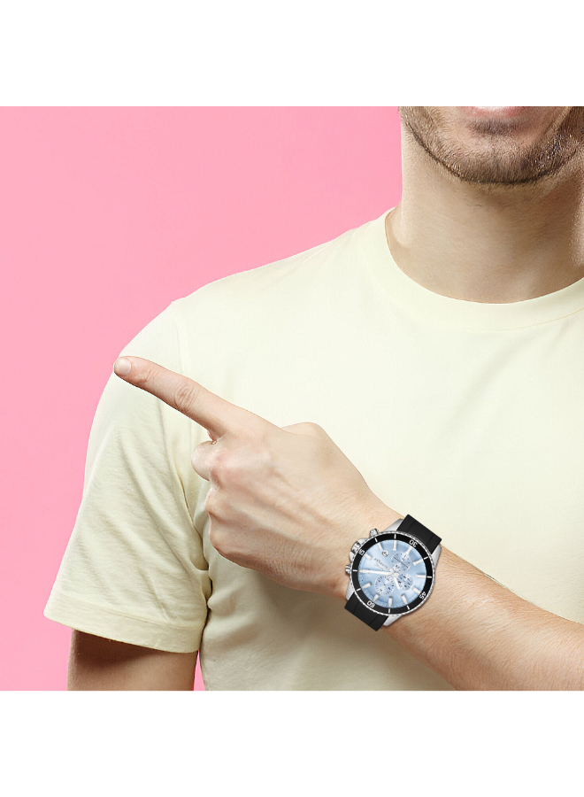Men Multifunction Blue Dial Watch - SL.9.2572.2.301
