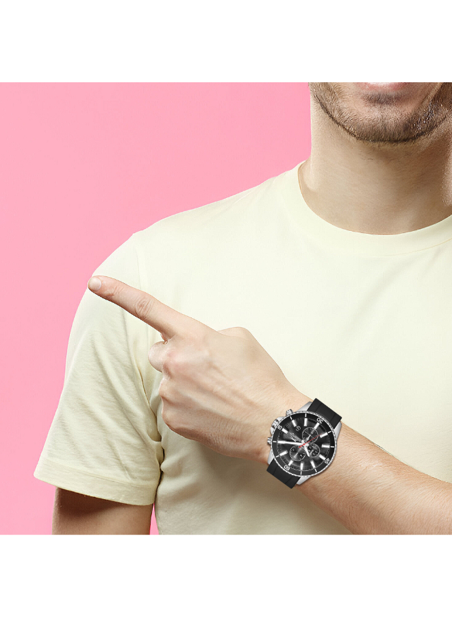 Men Multifunction Black Dial Watch - SL.9.2572.2.351