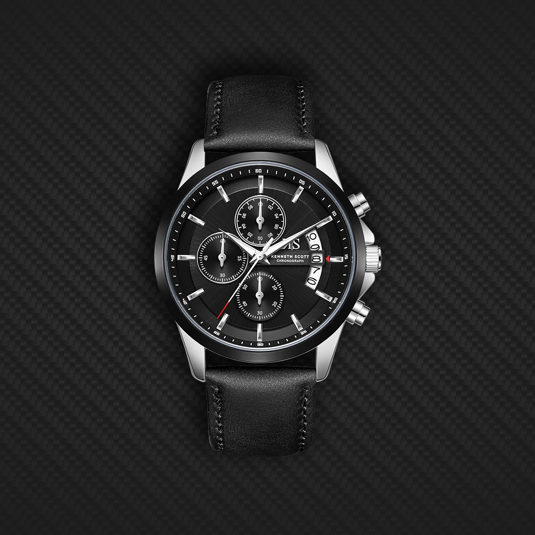 Men Chronograph  Black  Dial Watch - K26106-BLBB