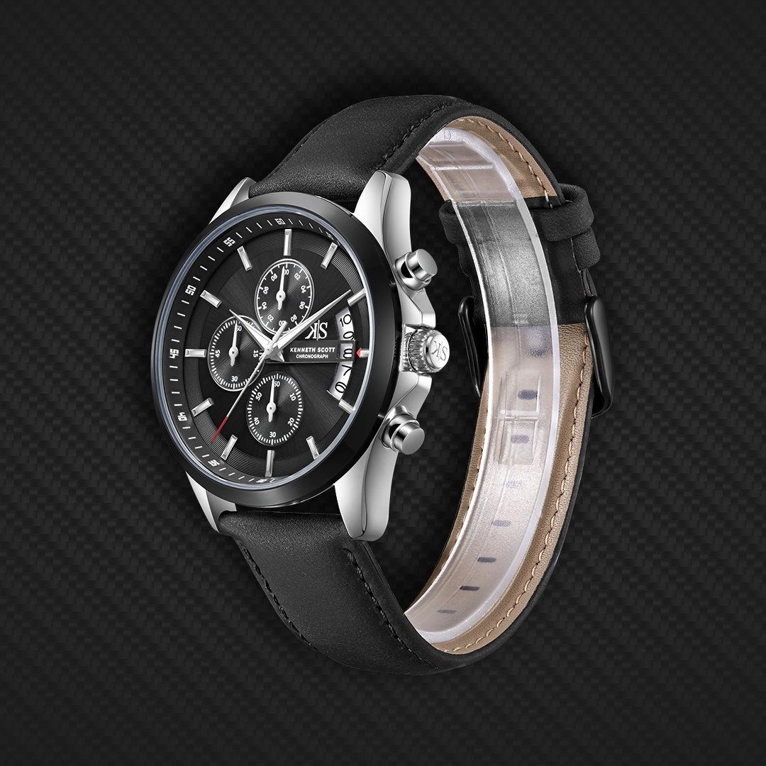 Men Chronograph  Black  Dial Watch - K26106-BLBB
