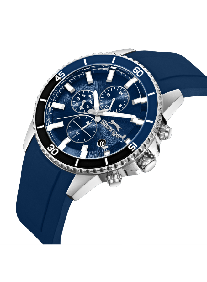 Men Multifunction Dark Blue Dial Watch - SL.9.2572.2.399