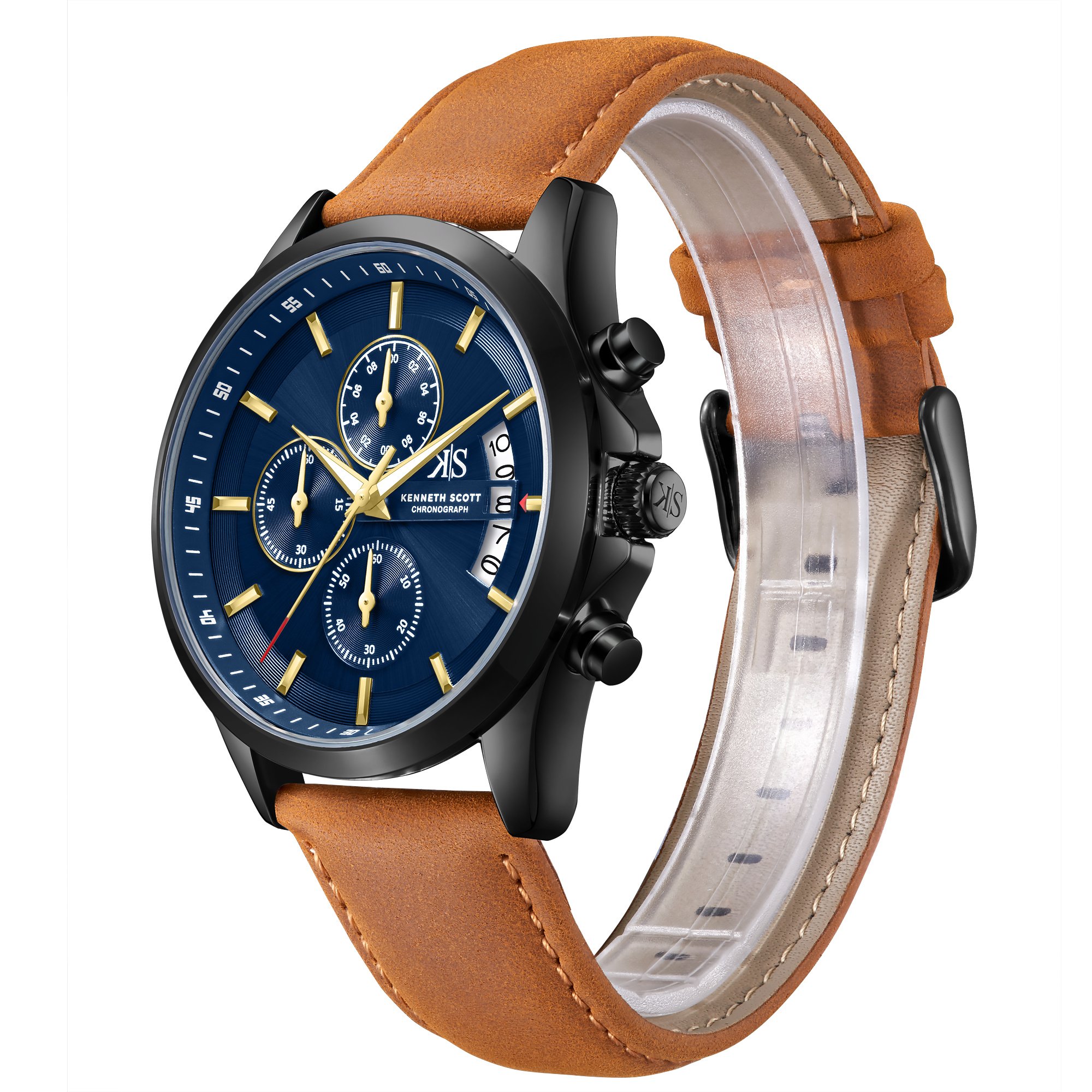 Men Chronograph  Blue  Dial Watch - K26106-BLDN