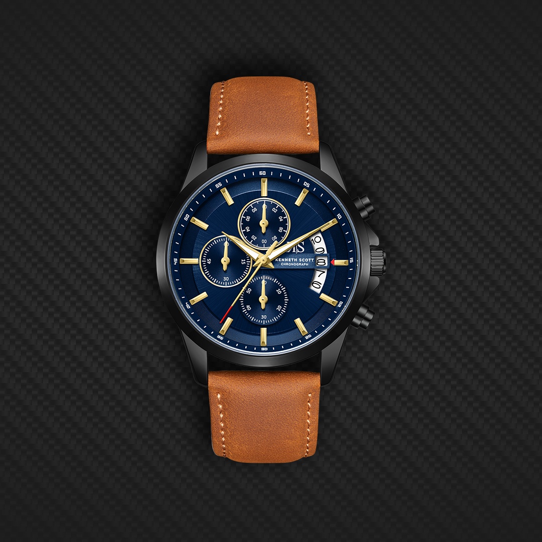 Men Chronograph  Blue  Dial Watch - K26106-BLDN
