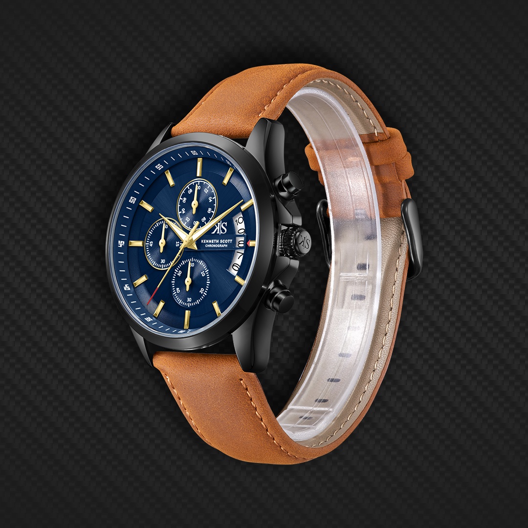 Men Chronograph  Blue  Dial Watch - K26106-BLDN