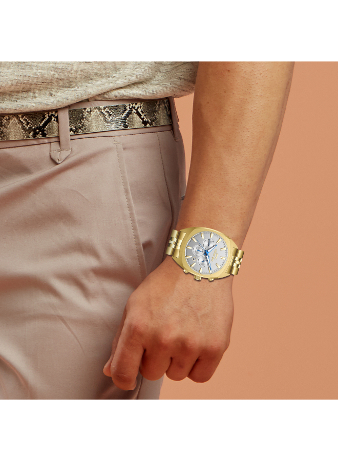 Men Multifunction Silver Dial Watch - SL.9.2574.2.130
