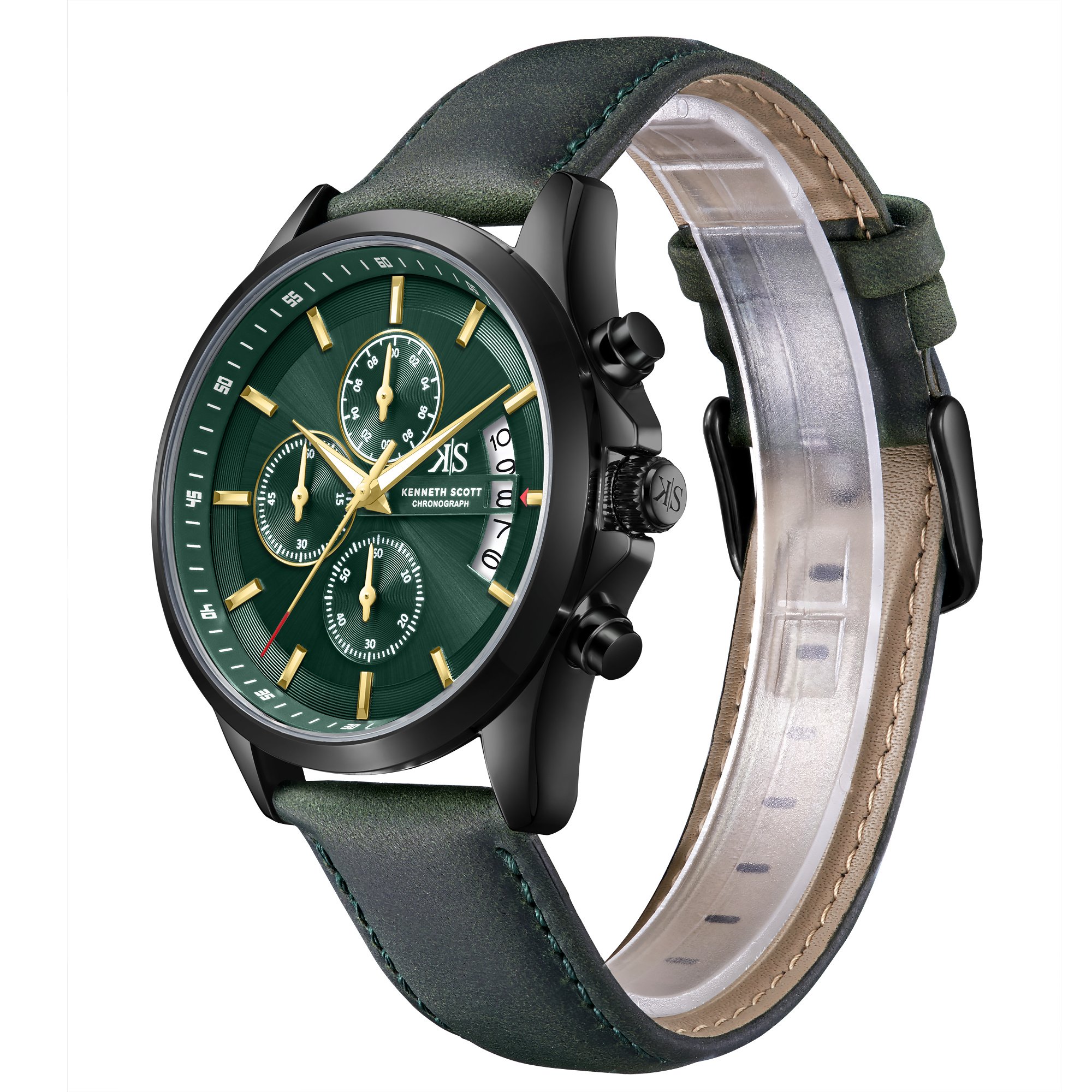 Men Chronograph  Green  Dial Watch - K26106-BLHH