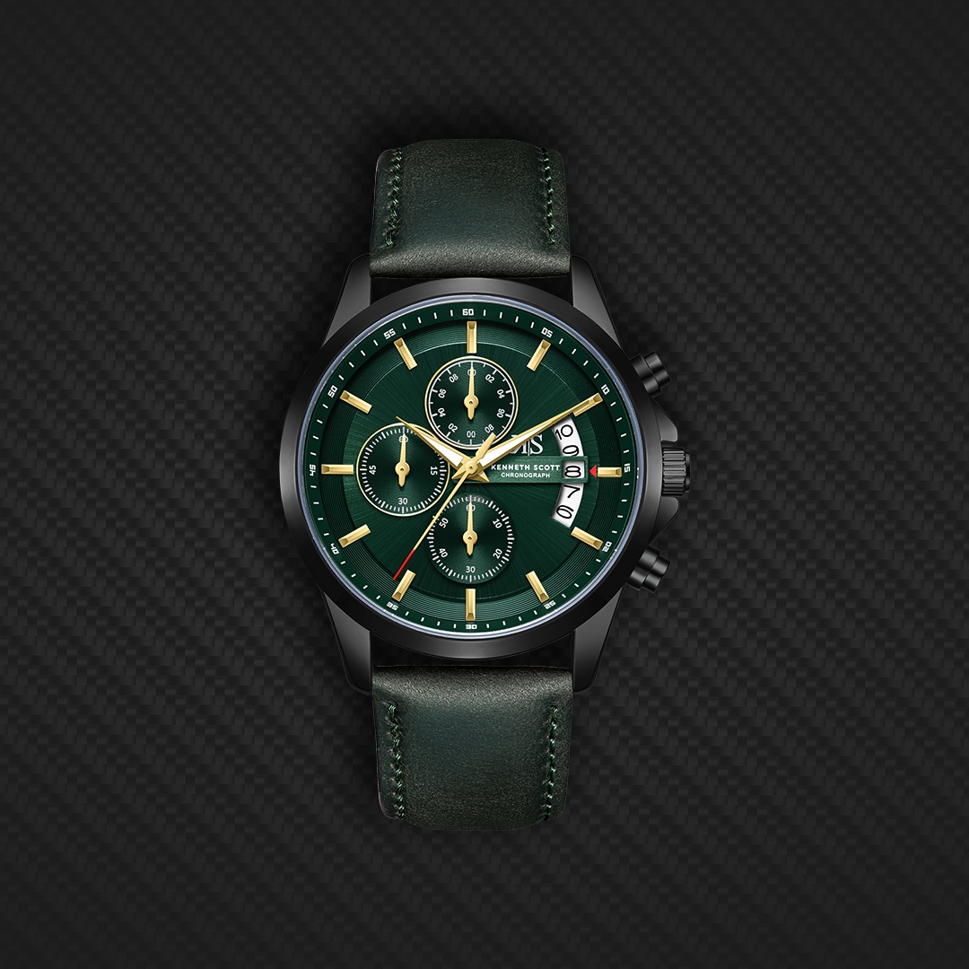 Men Chronograph  Green  Dial Watch - K26106-BLHH