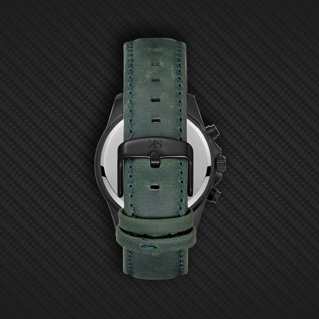 Men Chronograph  Green  Dial Watch - K26106-BLHH