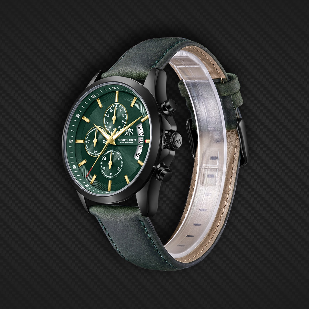 Men Chronograph  Green  Dial Watch - K26106-BLHH