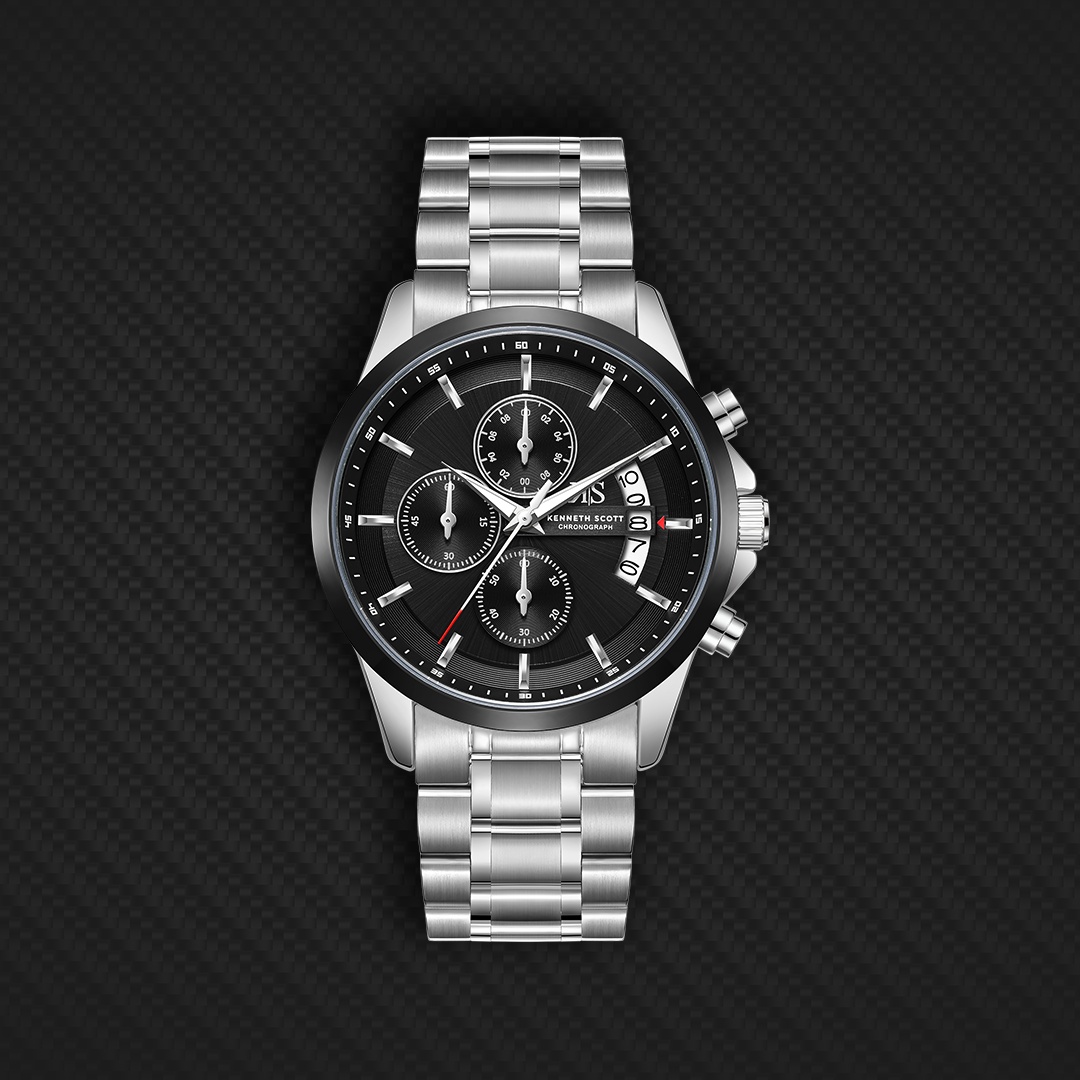 Men Chronograph  Black  Dial Watch - K26106-SBSB