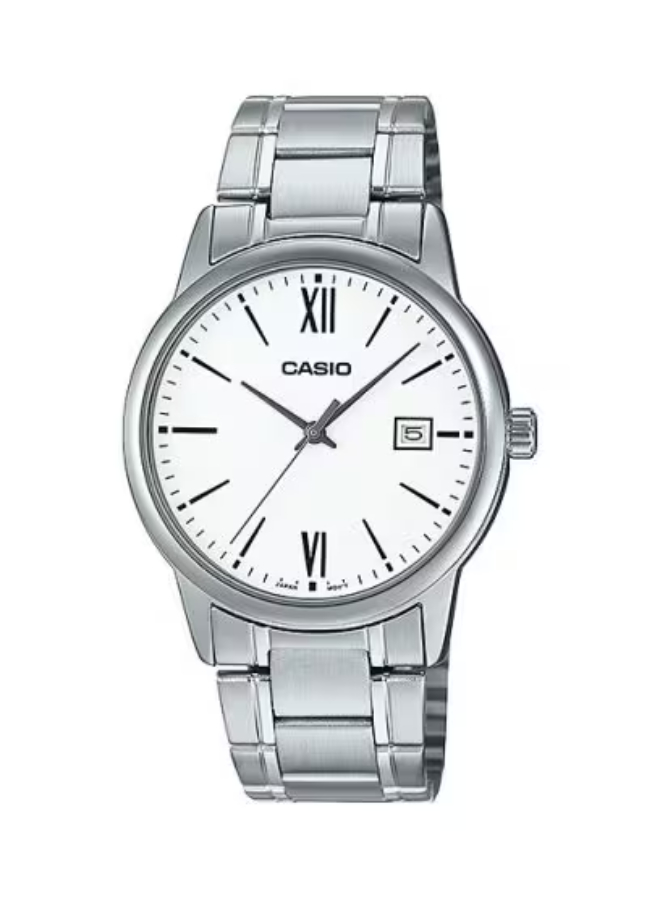 Men Analog White Dial Watch - MTP-V002D-7B3UDF
