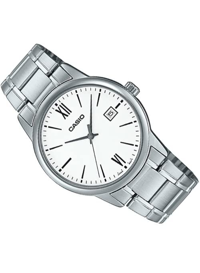 Men Analog White Dial Watch - MTP-V002D-7B3UDF
