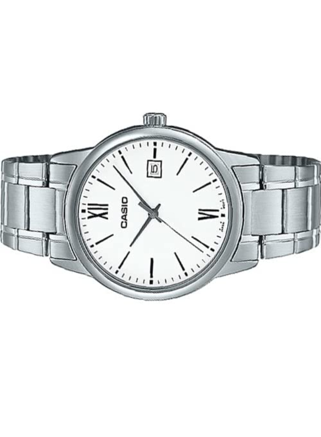 Men Analog White Dial Watch - MTP-V002D-7B3UDF