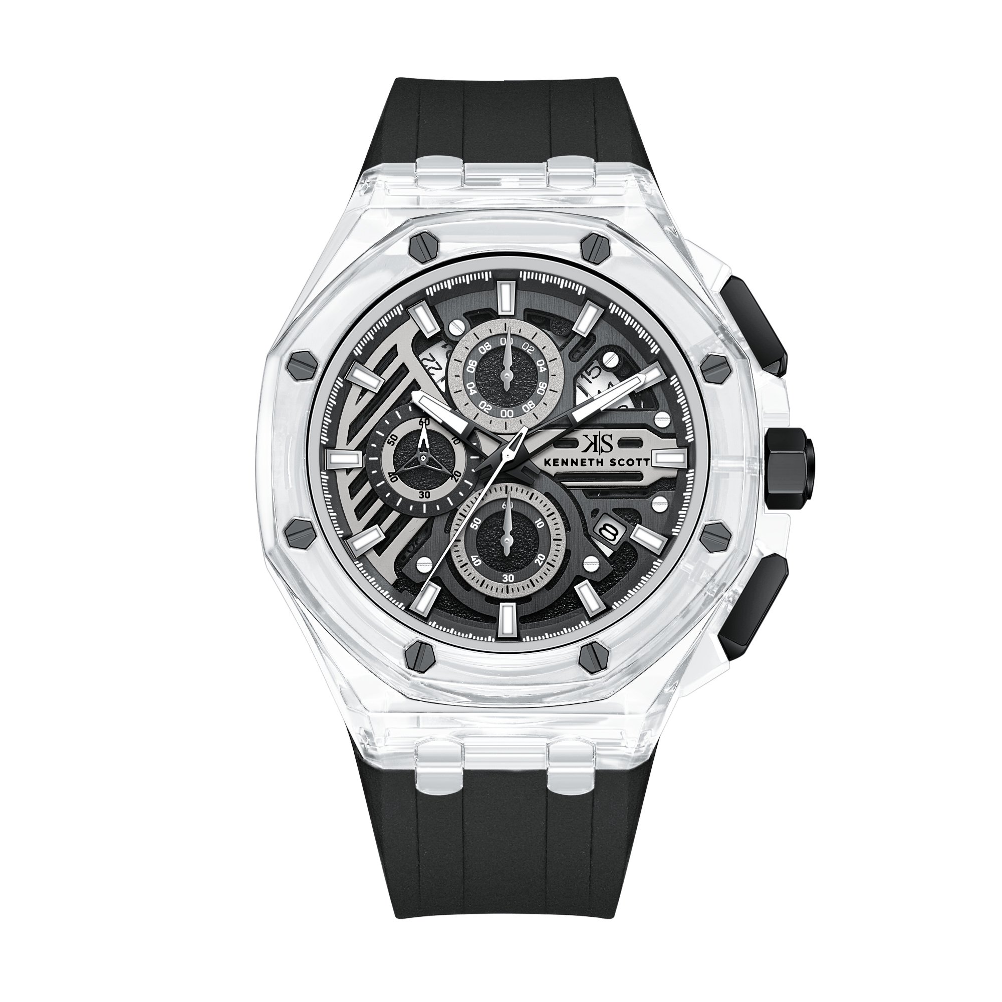 Men Chronograph  Black  Dial Watch - K26109-ZSBB