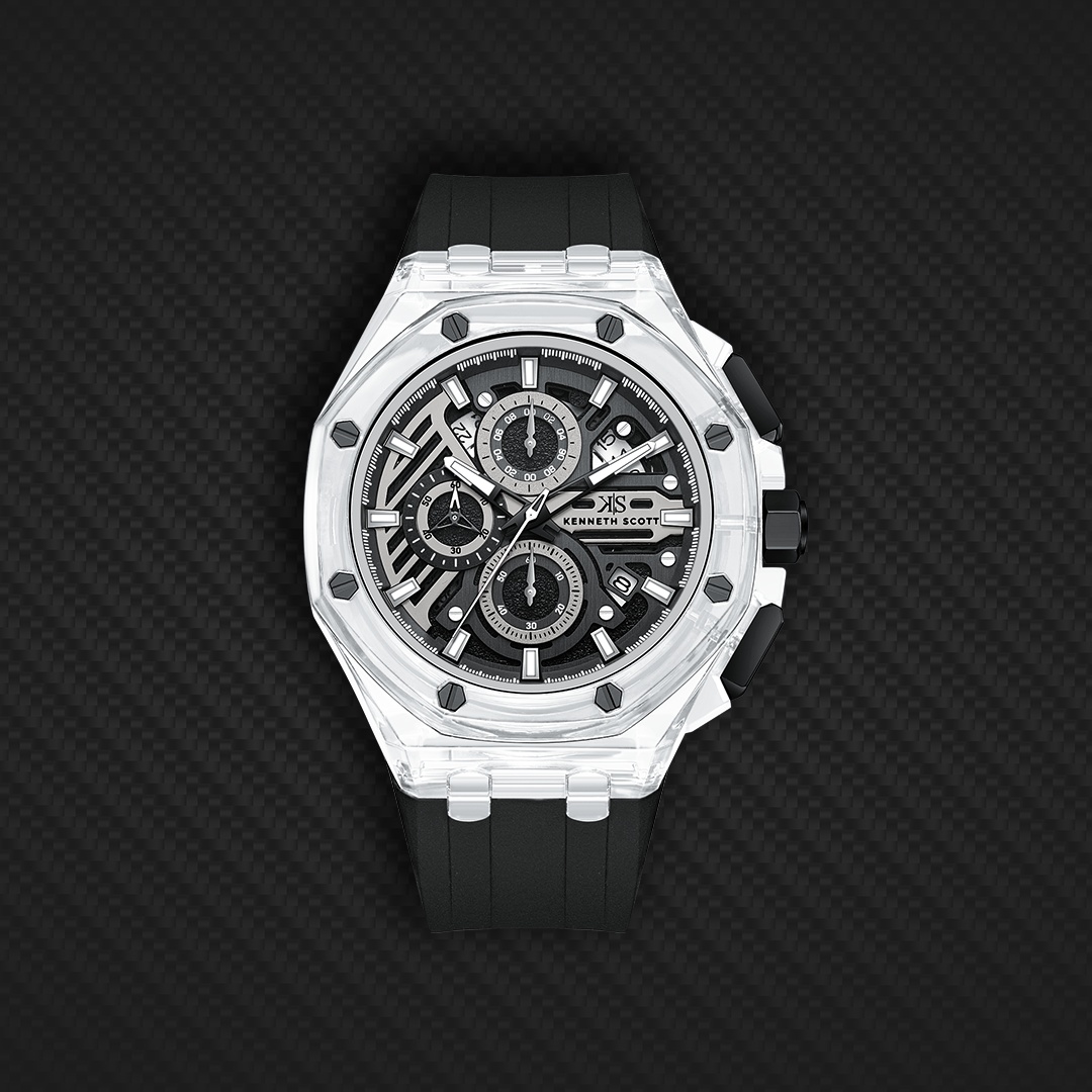Men Chronograph  Black  Dial Watch - K26109-ZSBB