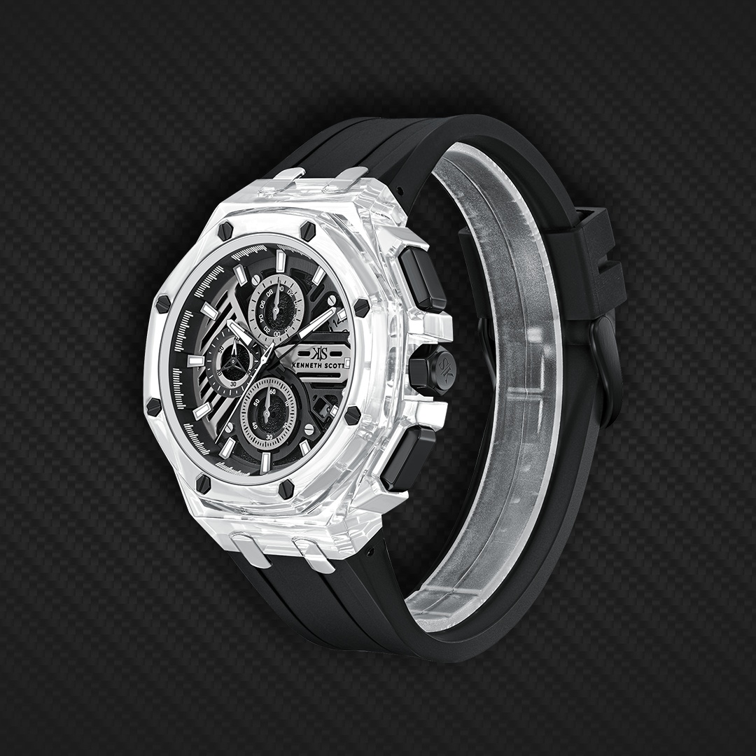 Men Chronograph  Black  Dial Watch - K26109-ZSBB
