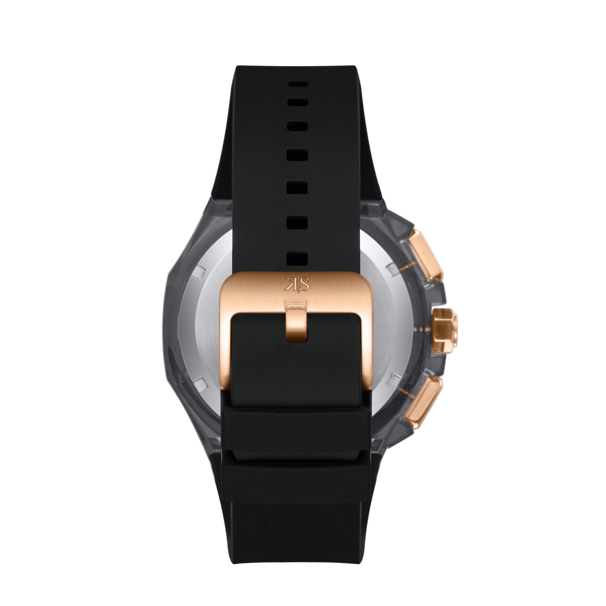 Men Chronograph  Gun  Dial Watch - K26109-ZSBX