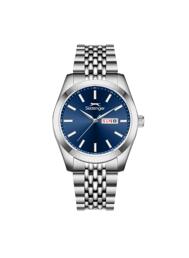Men Date Dark Blue Dial Watch - SL.9.2579.1.390
