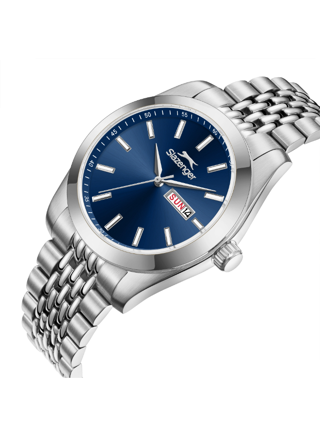 Men Date Dark Blue Dial Watch - SL.9.2579.1.390