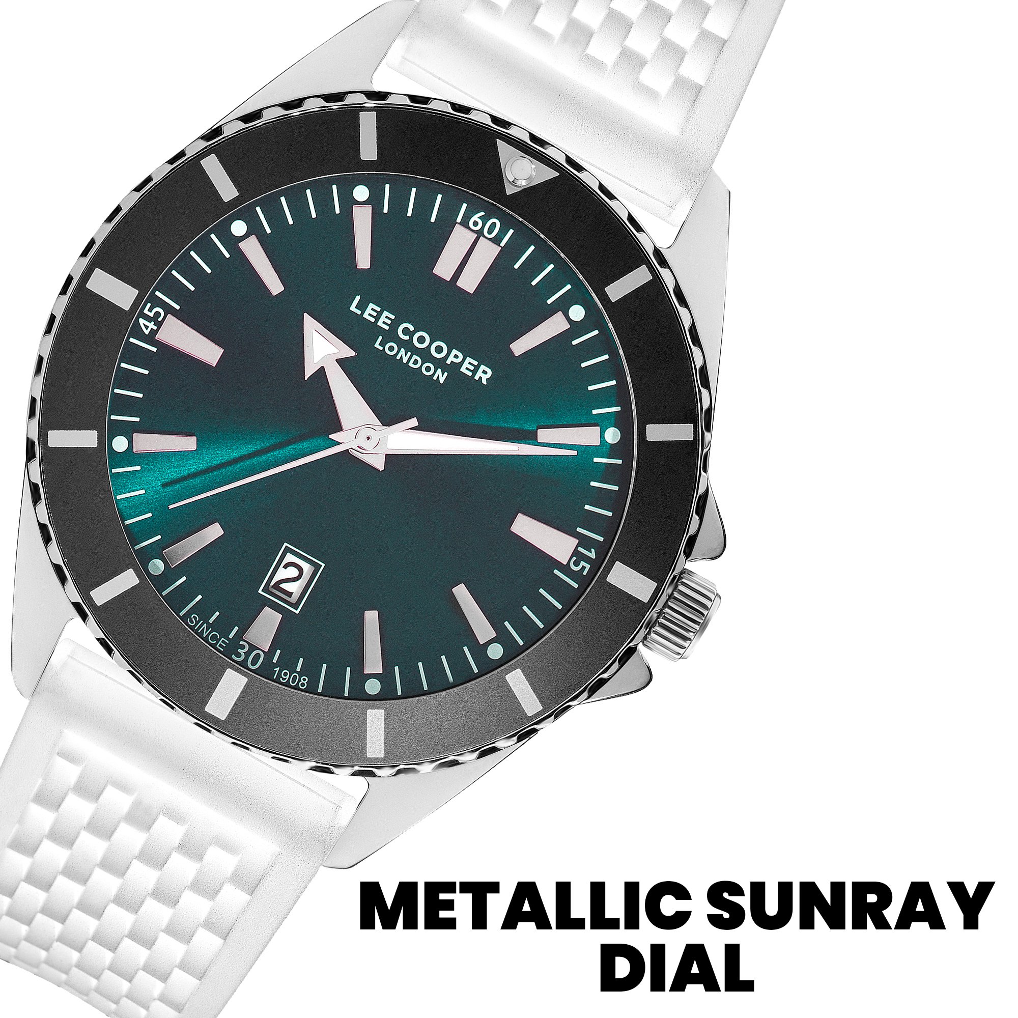 Men Date Dark Blue Dial Watch - LC07361.393