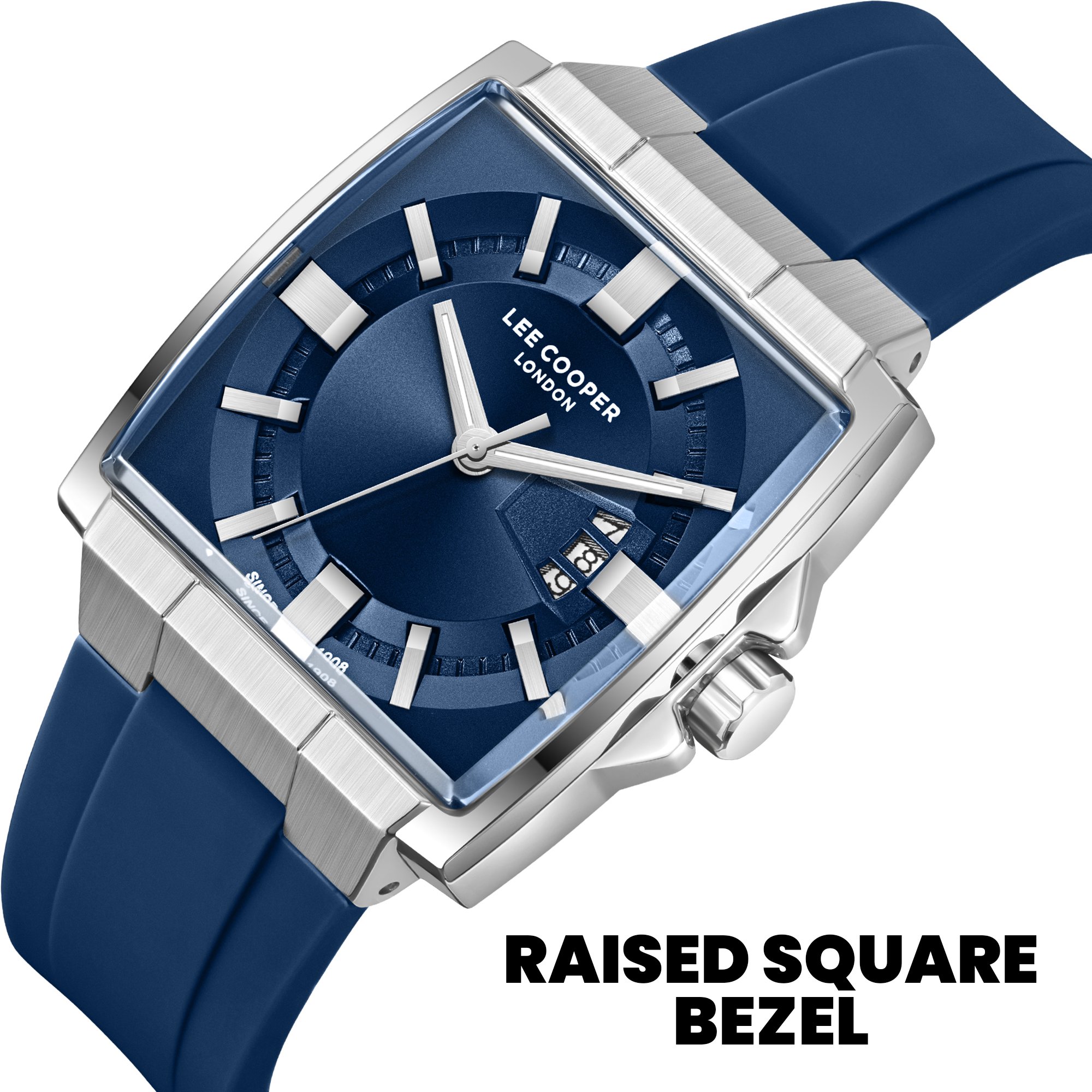Men Date Dark Blue Dial Watch - LC08349.399