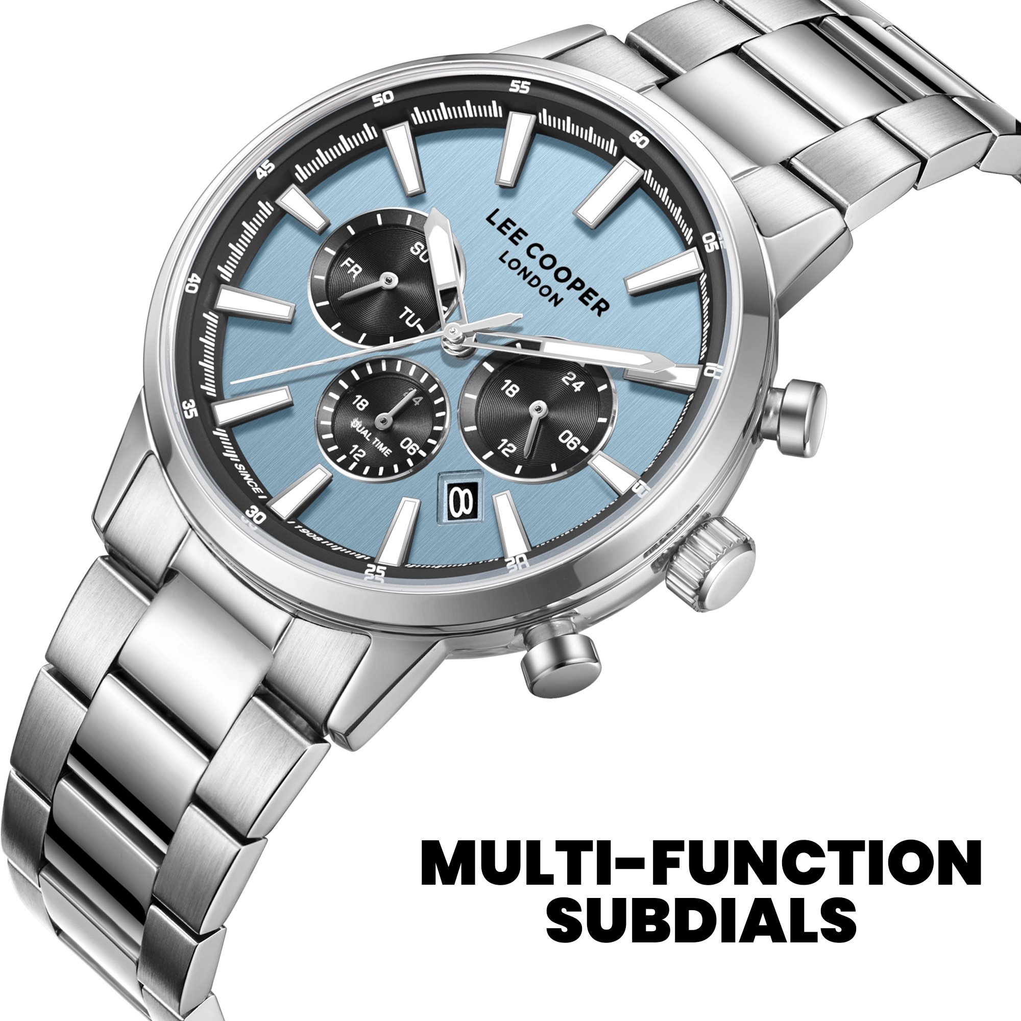 Men Multifunction Blue Dial Watch - LC08382.300