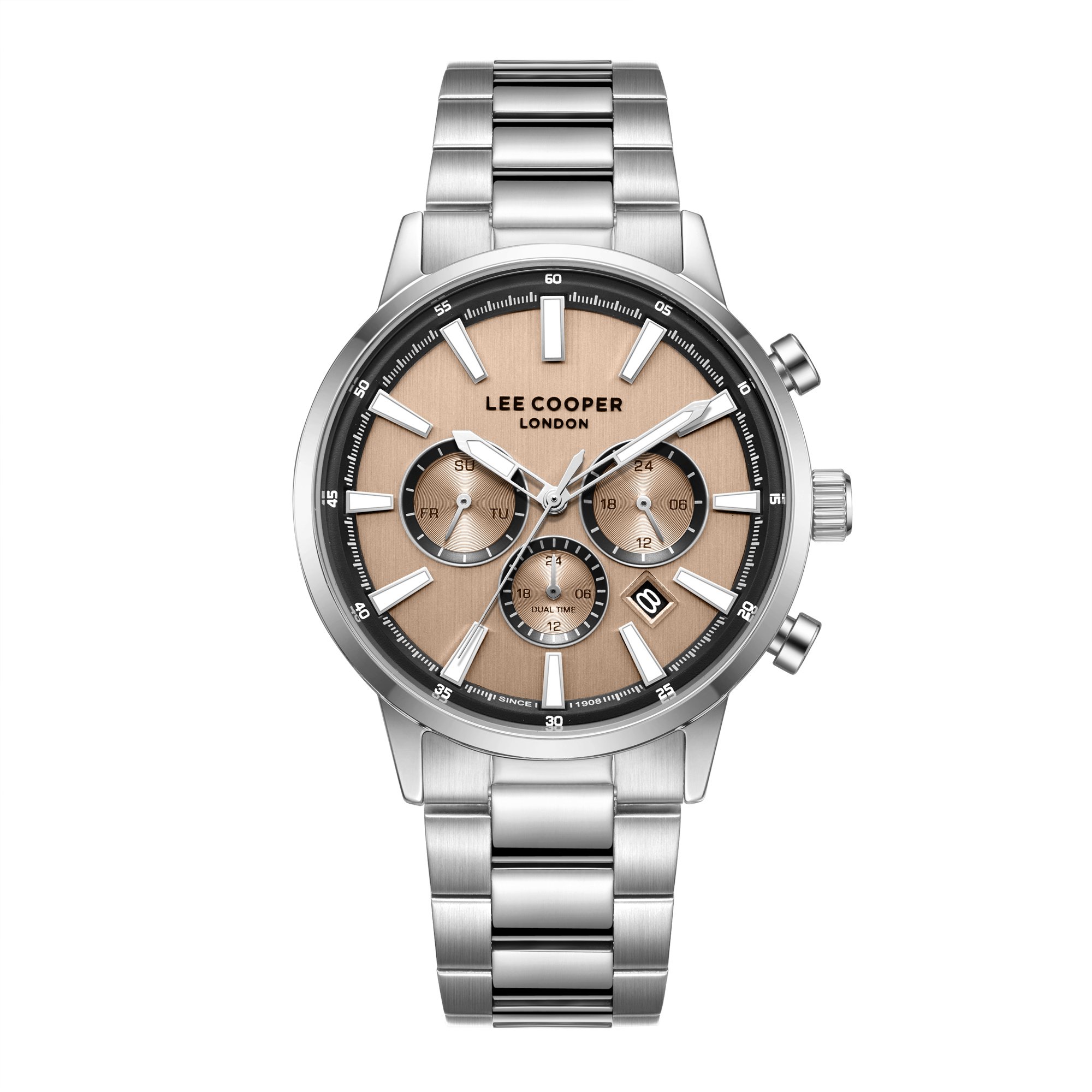 Men Multifunction Rose Gold Dial Watch - LC08382.301