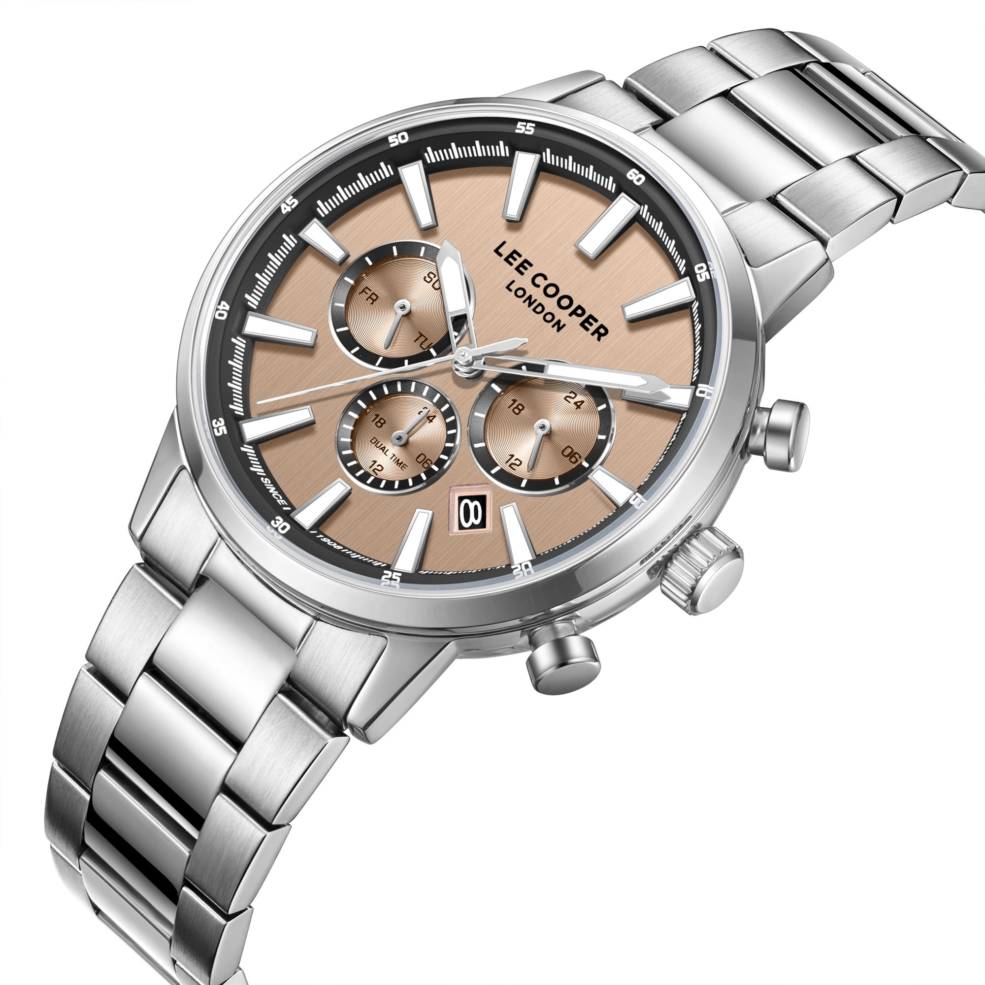 Men Multifunction Rose Gold Dial Watch - LC08382.301