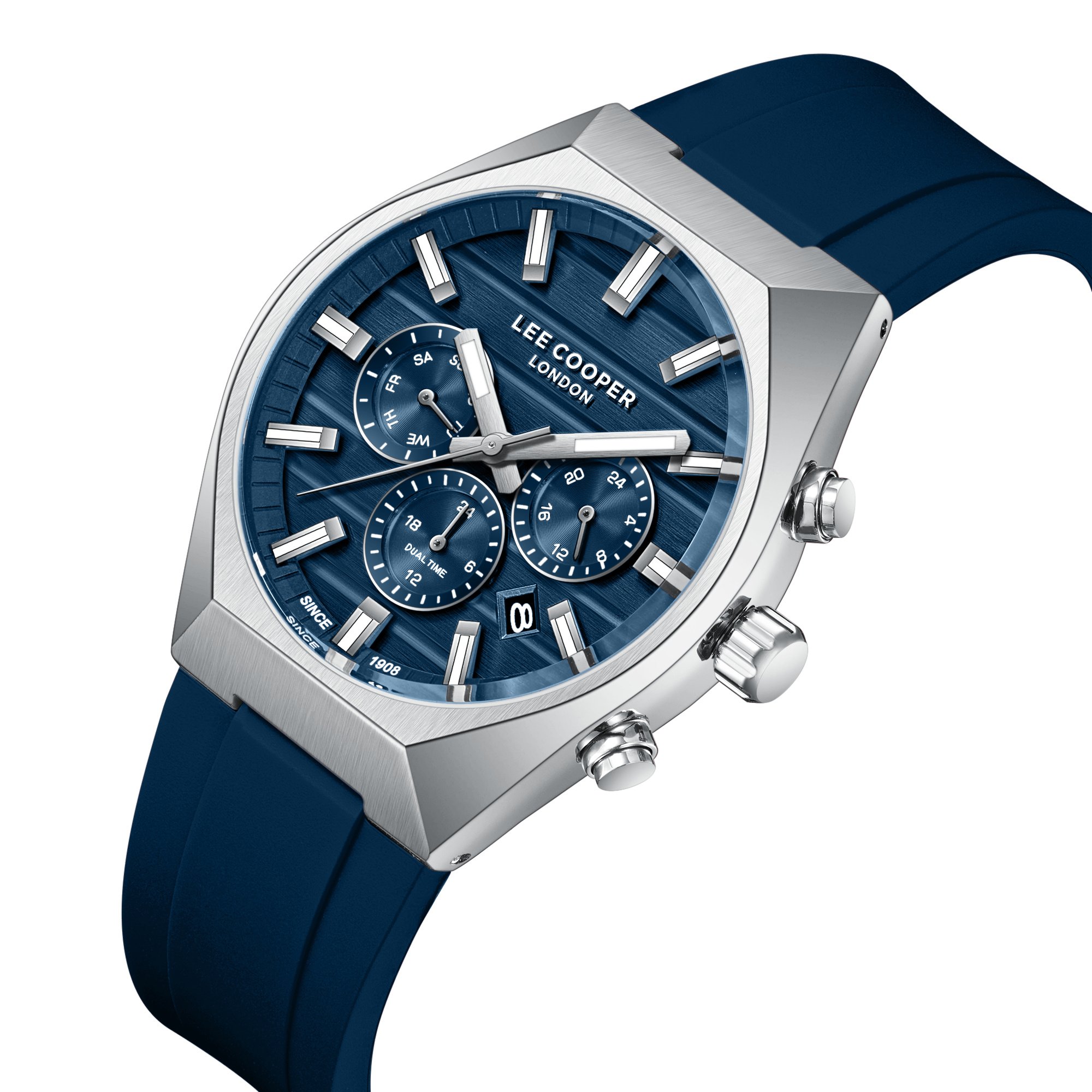 Men Multifunction Dark Blue Dial Watch - LC08388.399