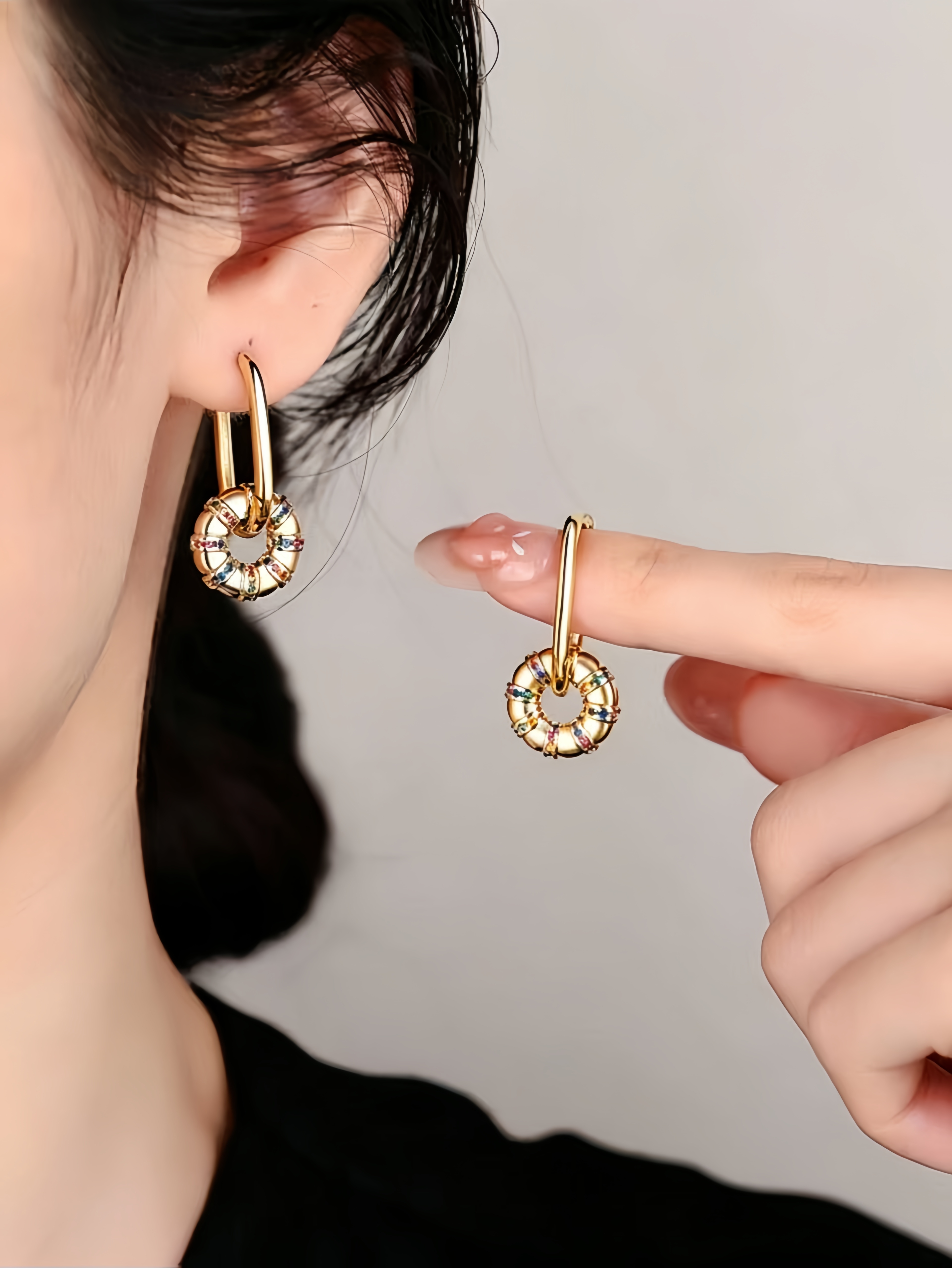 Gold Solid Earrings