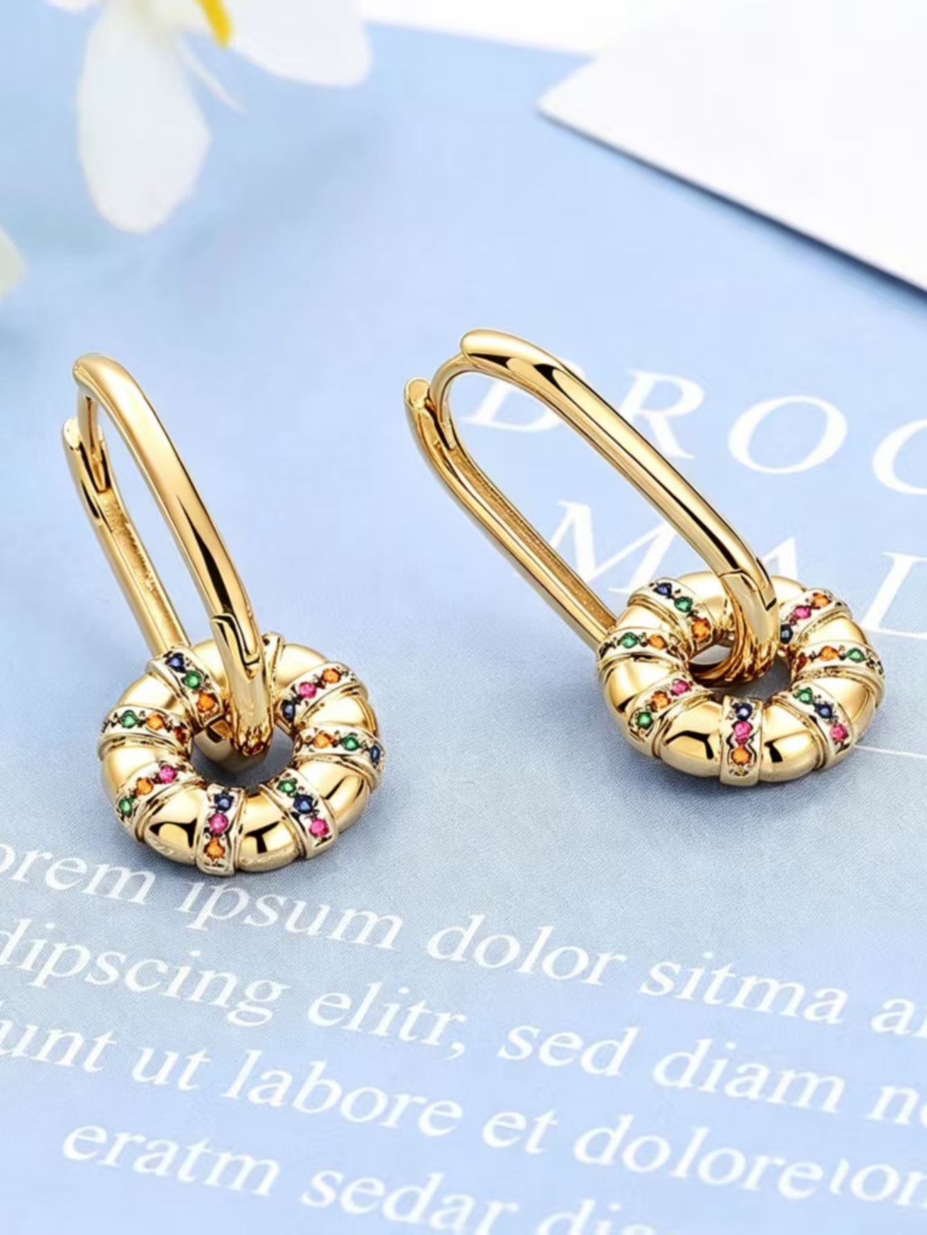 Gold Solid Earrings