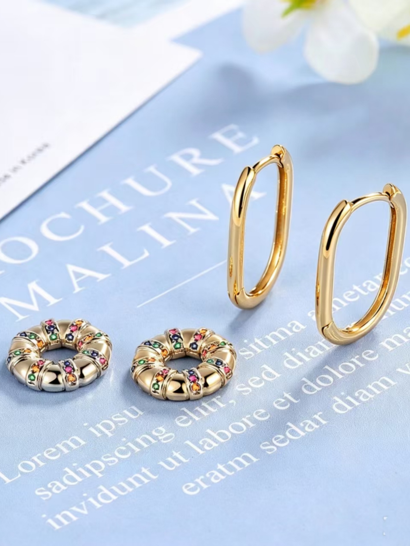 Gold Solid Earrings