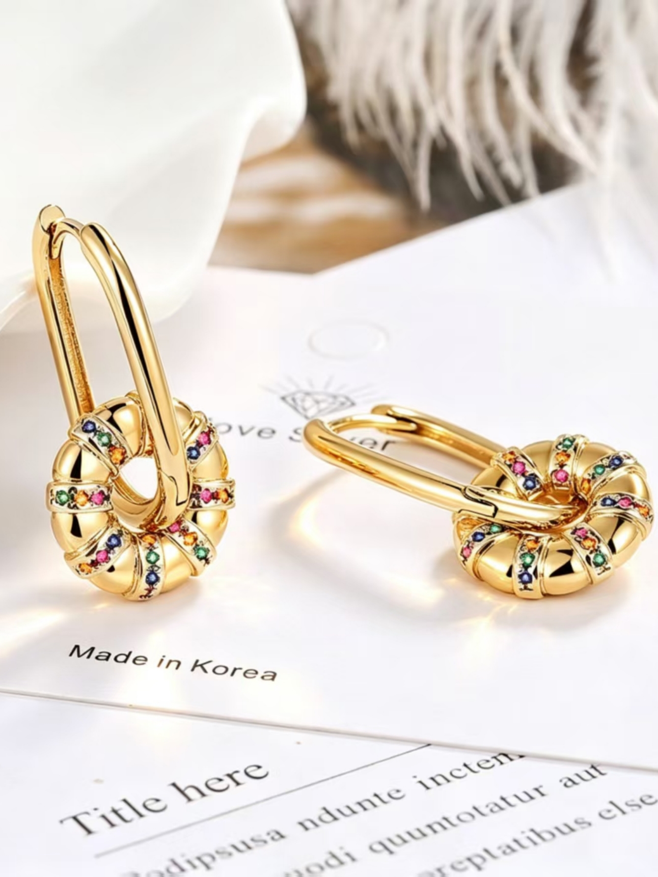 Gold Solid Earrings
