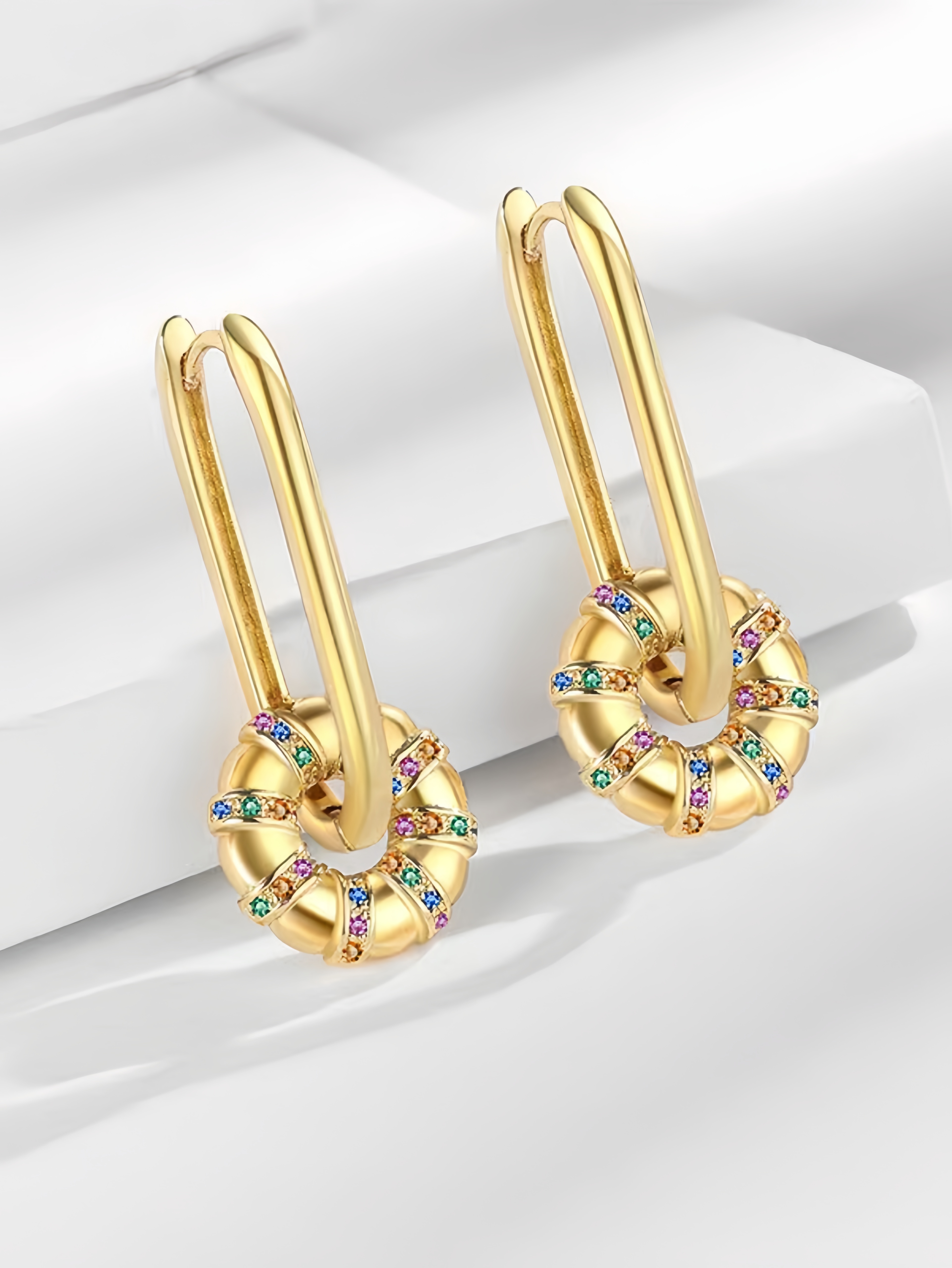 Gold Solid Earrings