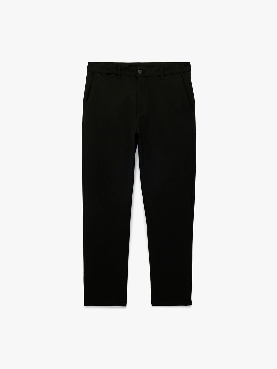 Mens Black Slim-Fit Trousers