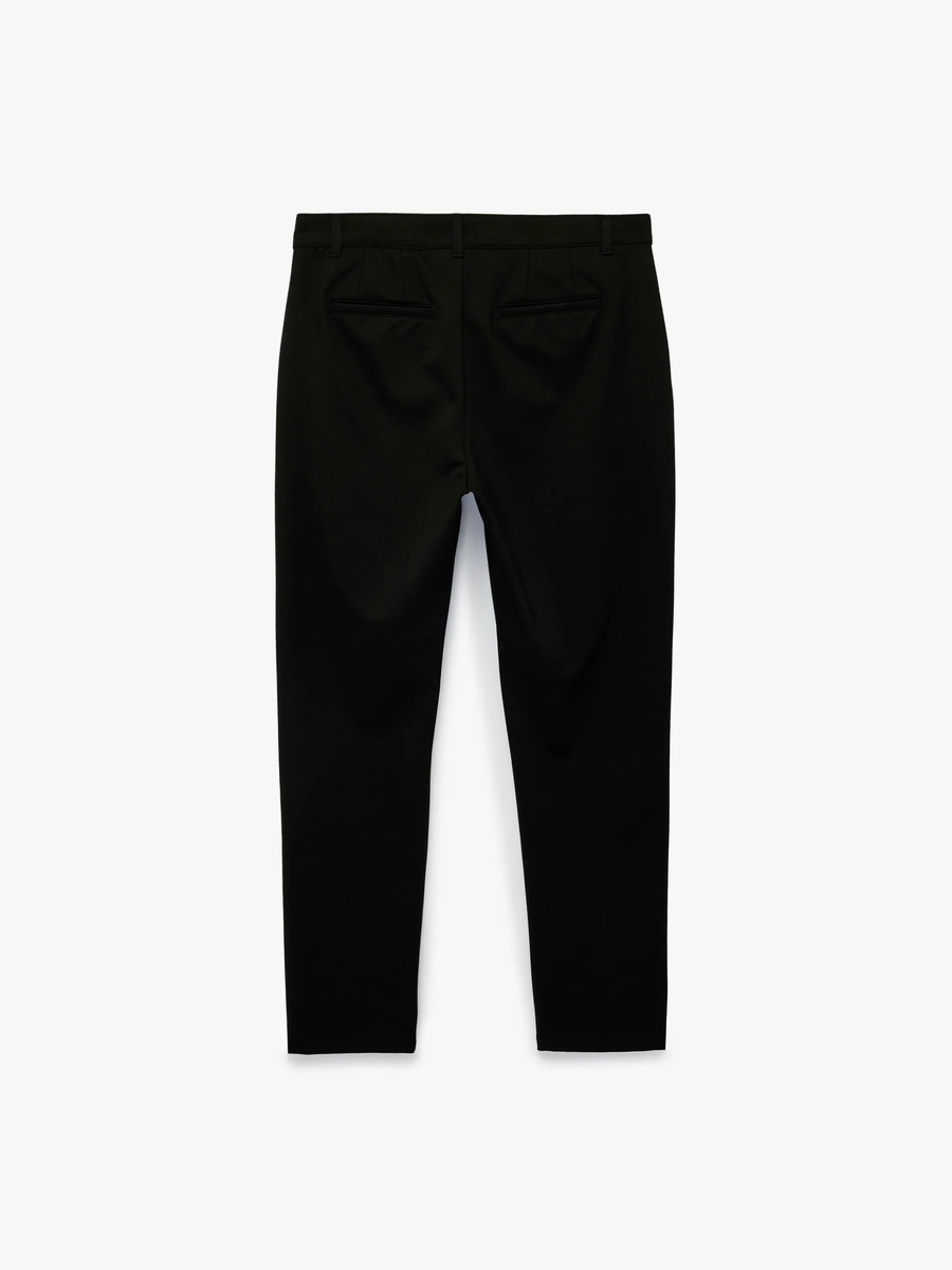 Mens Black Slim-Fit Trousers