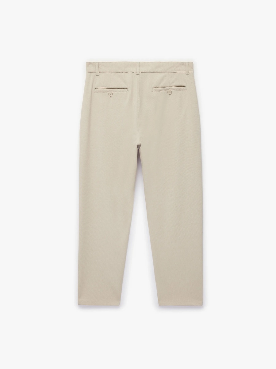 Mens Beige Smart Trousers