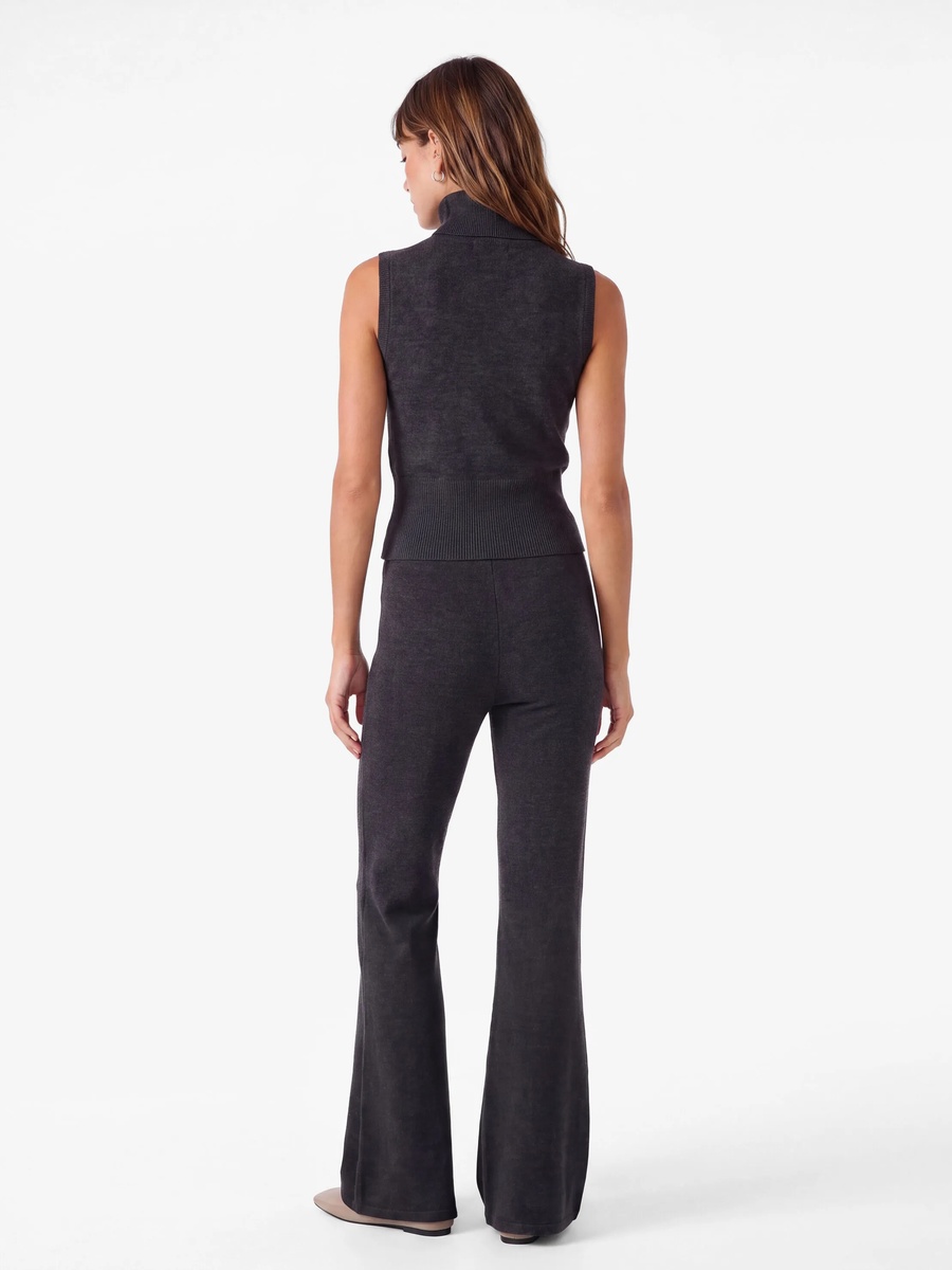 Womens Grey Flared Trousers