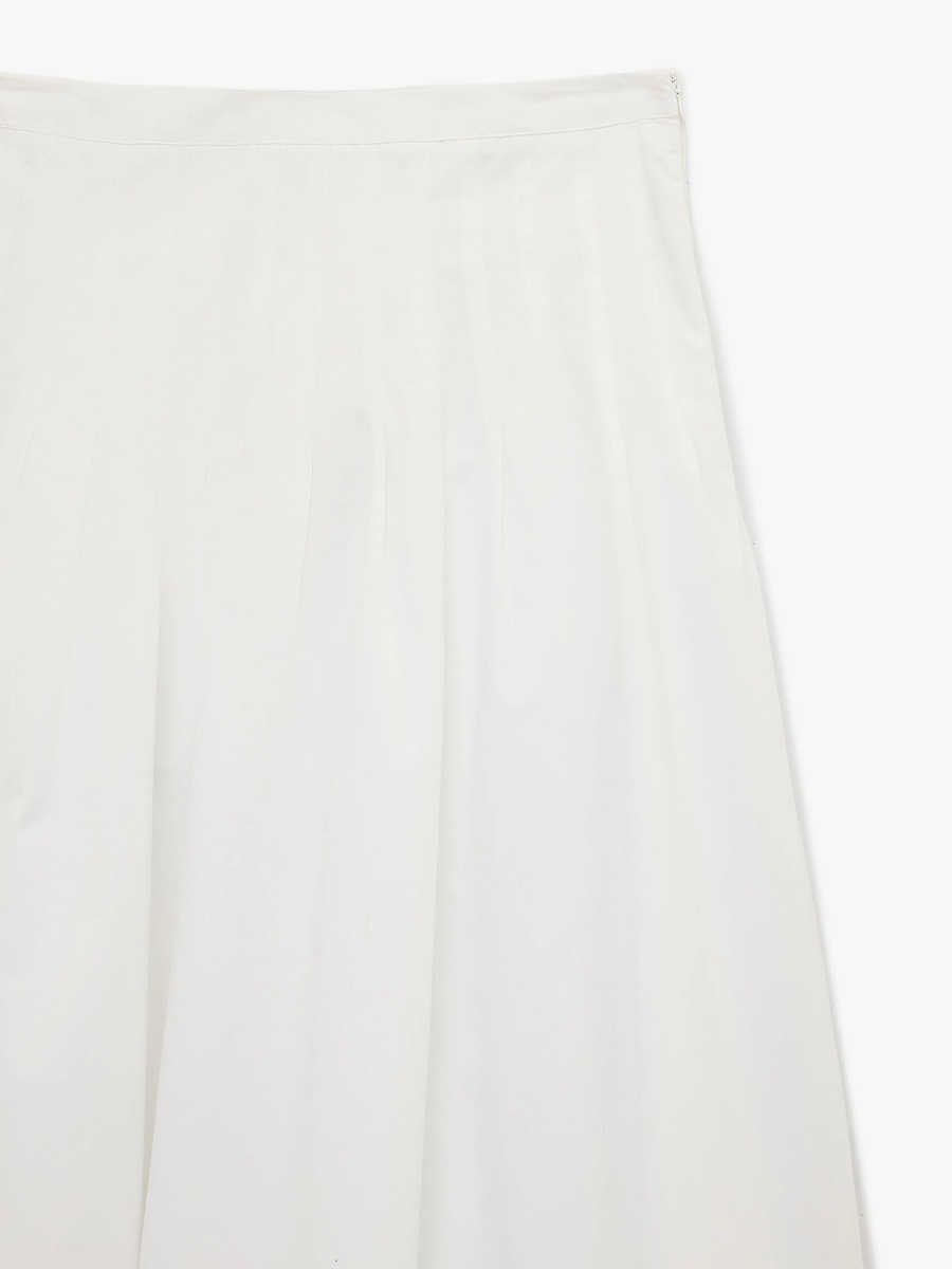 Elegant White A-Line Maxi Skirt