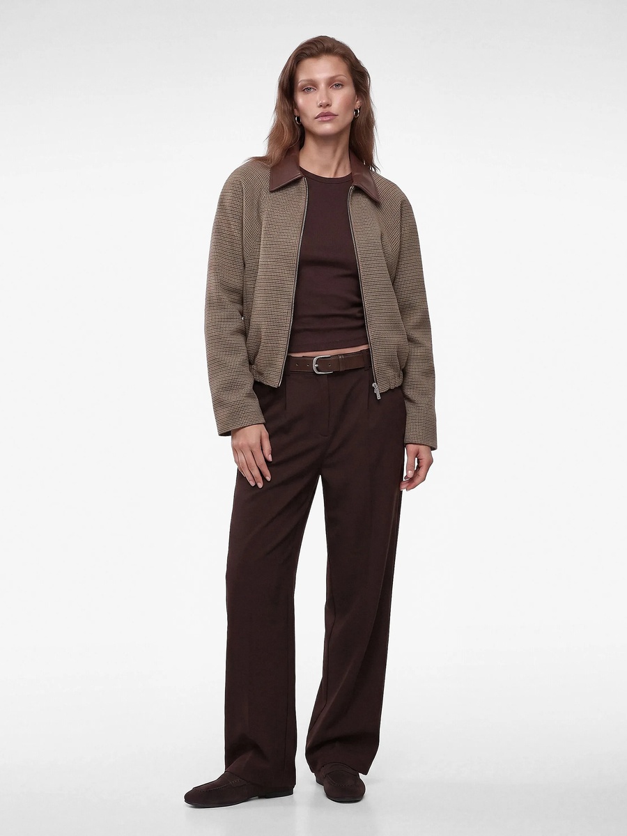 Womens Regular Brown Utility Jacket