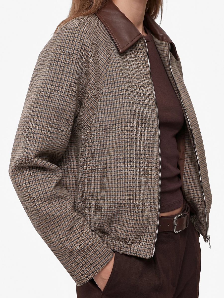 Womens Regular Brown Utility Jacket