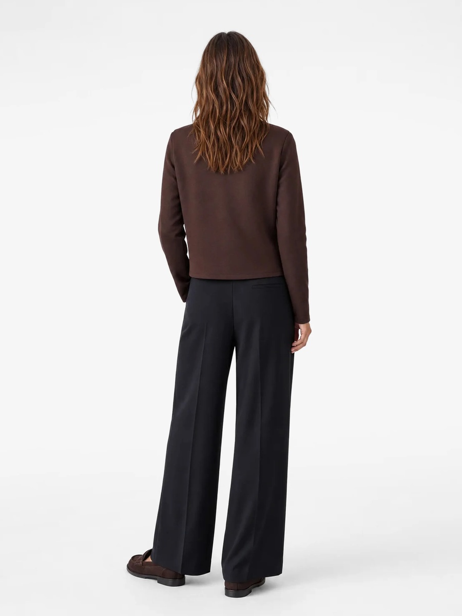 Womens Brown Regular Fit Jumper Cardigan