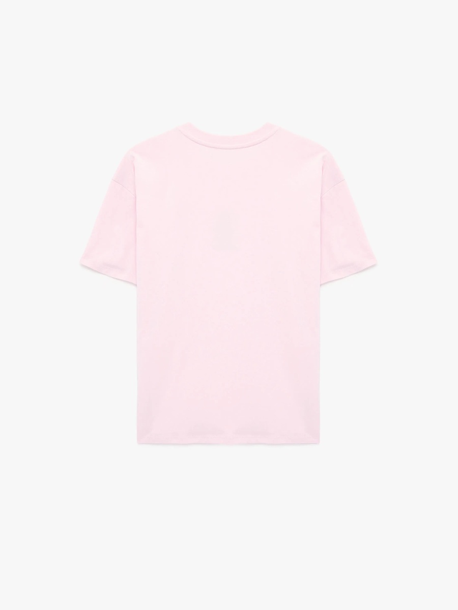 Pink Bear Graphic Crew Neck T-Shirt
