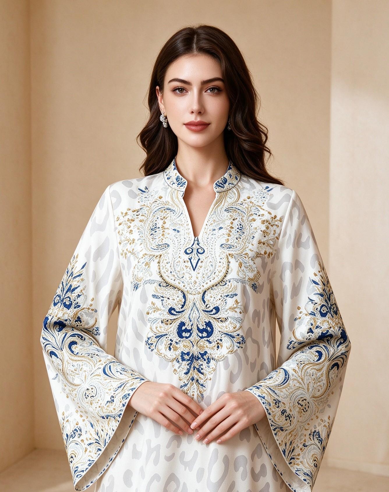 Multi Printed Jalabiya